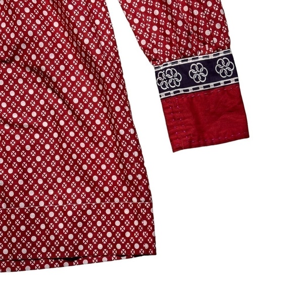 Alix of Bohemia Red Ruby Doll Long Sleeve Mini Dress US L - Picture 9 of 13
